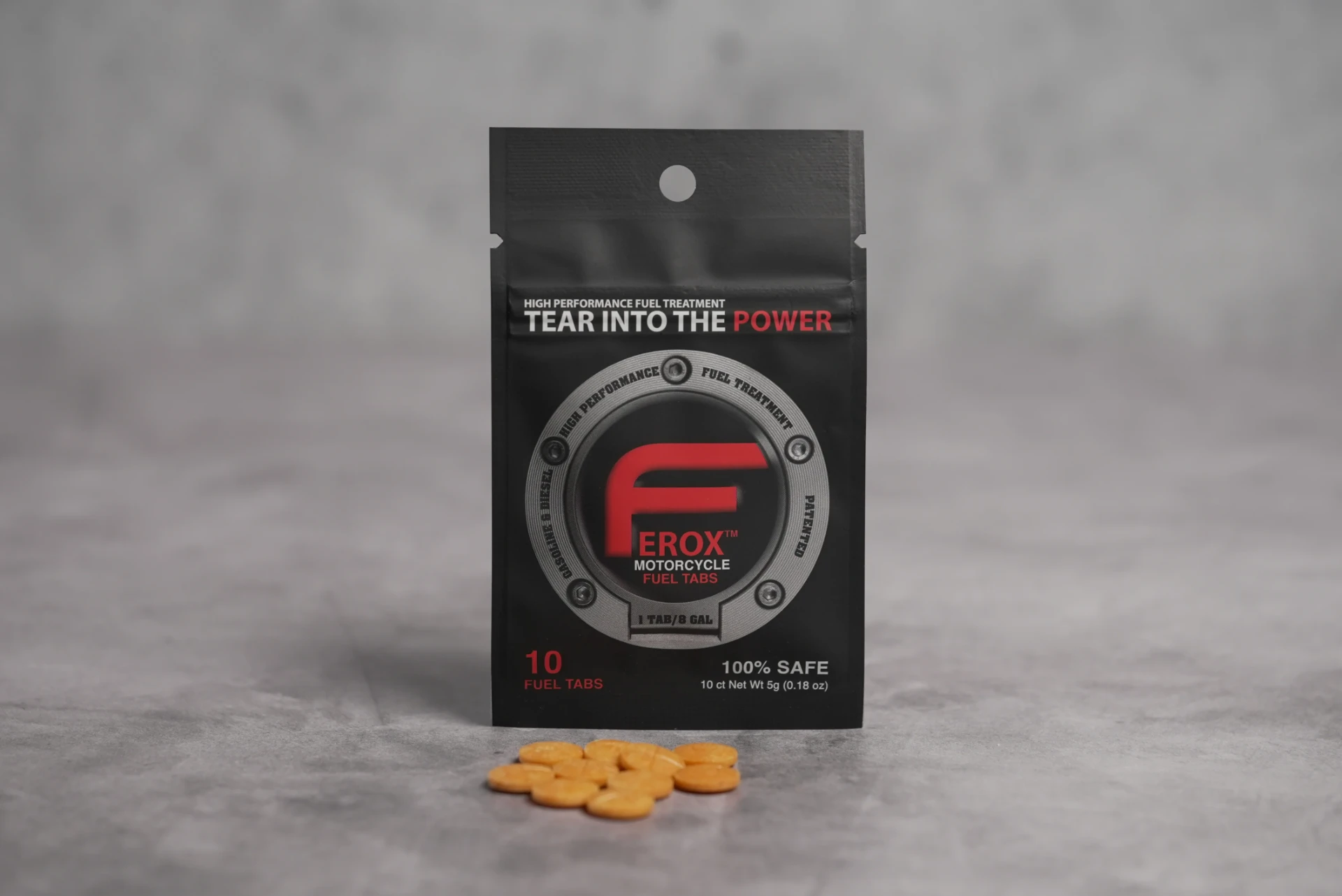 Ferox Motorcycle pack — 10 fuel tabs, 1 tab per 8 gallons