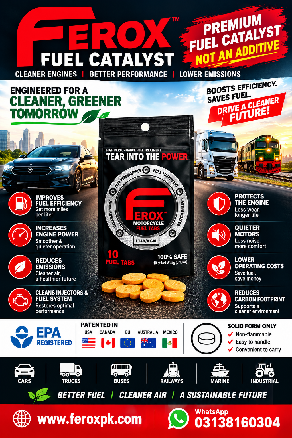 Ferox Fuel Catalyst brochure — benefits, patents and applications