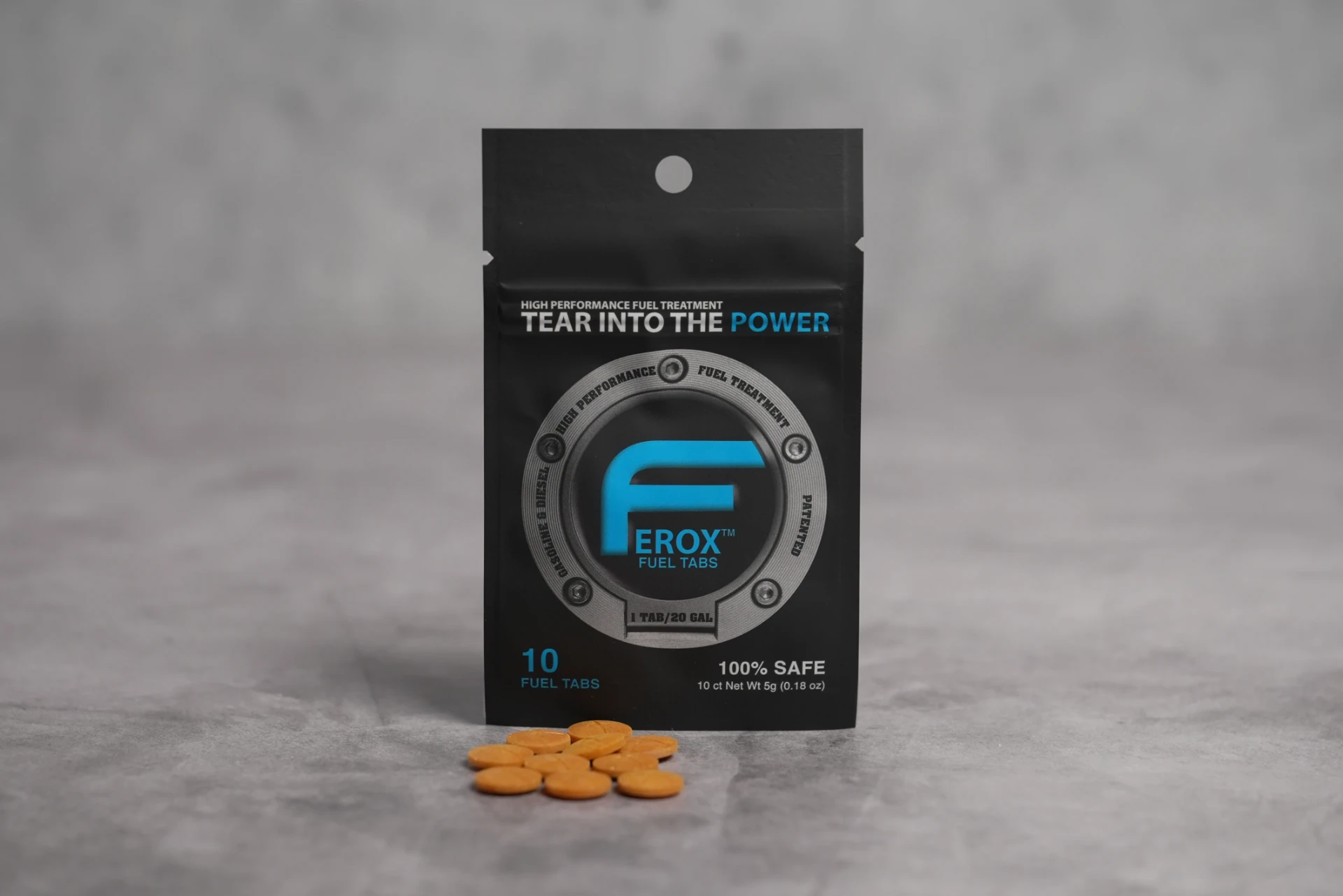 Ferox Blue pack — 10 fuel tabs, 1 tab per 20 gallons